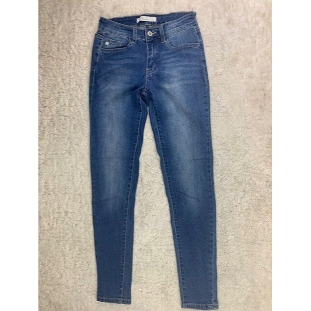 Kancan Size 3 25 Womens Jeans Skinny Low Rise Med Wash Stretch